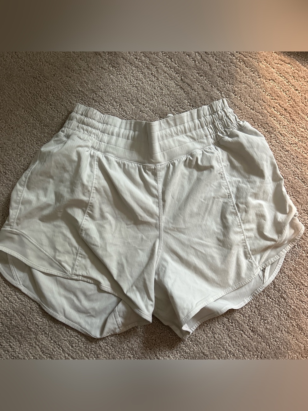 lululemon athletica Lightweight Cream Athletic Shorts